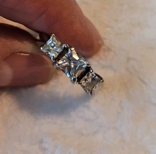 Princess Cut Ring ( See Decrip & Photos) Sz 6.5